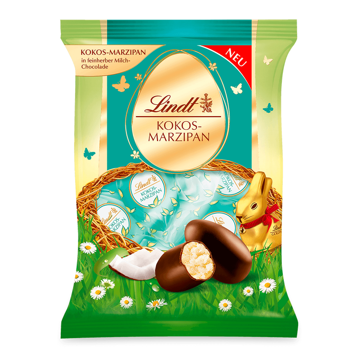 Lindt Kokos-Marzipan Eier Doppeldreh 85g