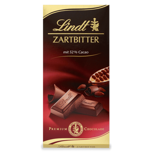 Lindt Zartbitter 52% Kakao Tafel 100g