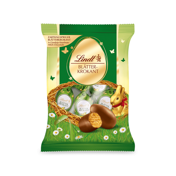 Lindt Blätterkrokant Eier 85g