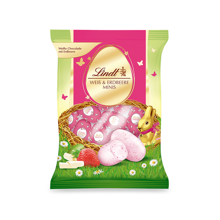 Lindt Mini-Eier Erdbeere 100g